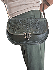 Kadın Hakiki Deri Omuz Çantası El İşçiliği Hanmade 18cm x 25cm