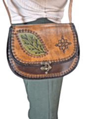 Kadın Hakiki Deri Omuz Çantası El İşçiliği Hanmade 20cm x 26cm