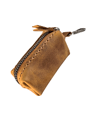 Hakiki Crayz Deri Anahtarlık ve Bozuk Para Çantası El İşçiliği 9cmx5cm