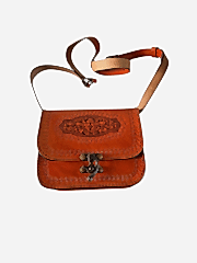 Kadın Hakiki Deri Omuz Çantası El İşçiliği Hanmade 15cm x 19cm