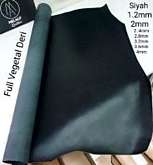 Full Vegetal Deri Siyah 1.2mm ve 2mm