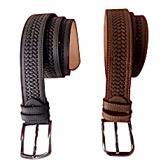 Hakiki Deri Crazy Baskılı Kemer 4cm