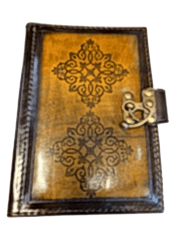 Hakiki Deri Ajanda Kılıfı El İşçiliği Handmade