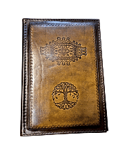 Hakiki Deri Ajanda Kılıfı El İşçiliği Handmade