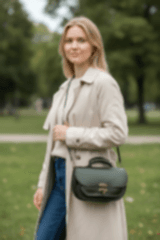 Kadın Hakiki Deri  El Omuz Çantası El İşçiliği Hanmade