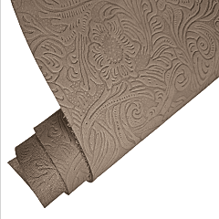 Vaketa Deri Naturel Çiçek Bası 1mm ile 4mm Arası Kalınlıklar