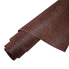 Vegetal Deri kızılkahve Timsah Bası