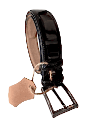 Hakiki Deri Kemer 3.5cm Kumaş Rugan