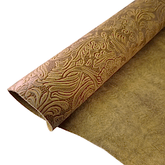 Vegetal Deri Çiçek Baskı Catsarı